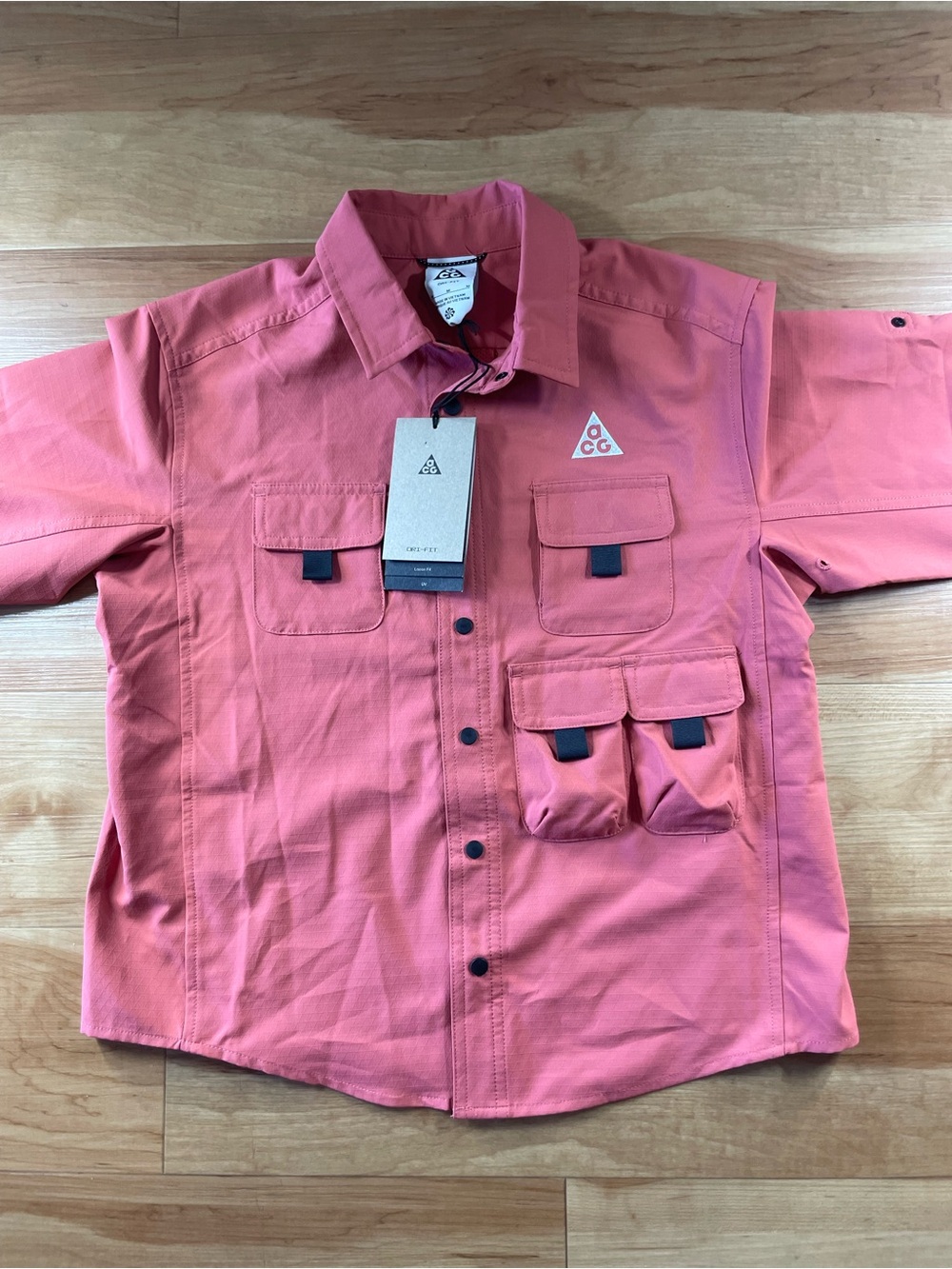 Nike ACG Coral Utility Button-Down Shirt - Sz Youth Medium